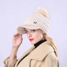 Новинка, женская зимняя шапка, Вельветовая, толстая, теплая, с защитой ушей, Удобная шапка, M mark, с большим ворсом, вязаная, шерстяная шапка