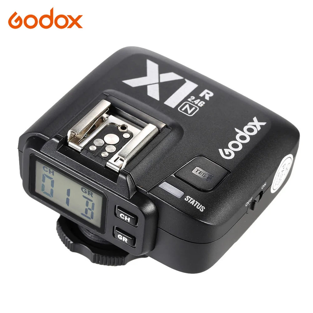 Беспроводной ресивер Godox X1R-N TTL 2 4G триггер вспышки 32 канала для камеры Nikon DSLR