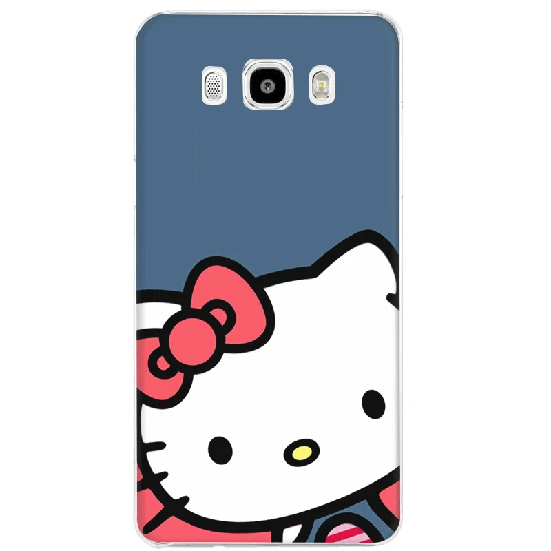 H6 Чехол для мобильного телефона Samsung Galaxy J1 J2 J3 J5 J6 J7 жесткий чехол hello kitty Милая Защита корпуса - Цвет: H6