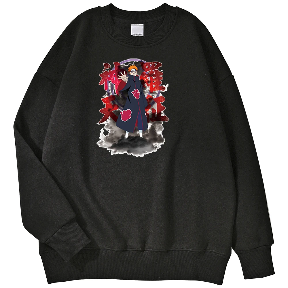 

Trendy Street Anime Sweatshirt Mens Funny Naruto Cartoon Image Streetwear Male Sportswear Street Fashion Oversize Tracksuit Male