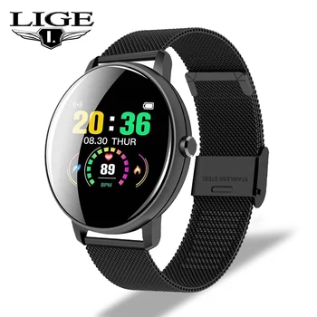 

LIGE 2020 New Smart Watch Men Women Heart Rate Blood Pressure Exercise Multifunction Fitness Tracker IP67 Waterproof Smartwatch