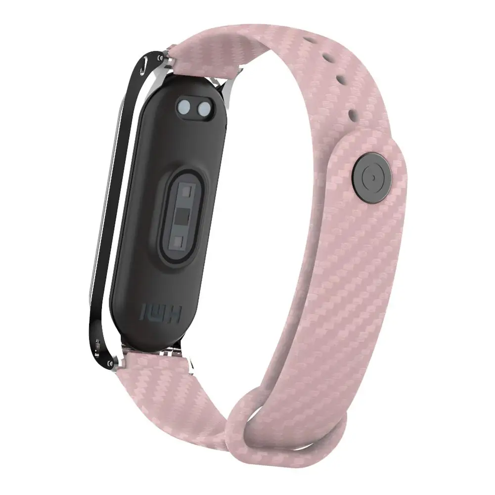 Mi Band 3/4 силиконовый браслет из углеродного волокна для замены браслета Xiaomi