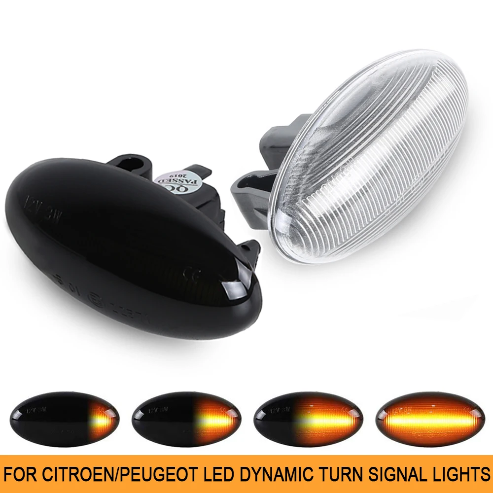 Led Side Marker Light Repeater Lamp For Peugeot 107 1007 108 206 301