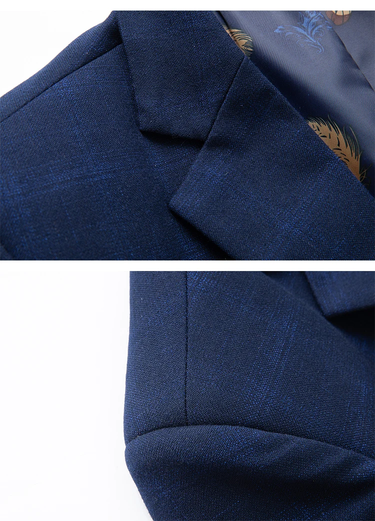 Лидер продаж мужские блейзеры Мужская мода slim fit Прибытие Хлопок Блейзер костюм куртка Свадебный Топ пальто повседневная одежда дропшиппинг