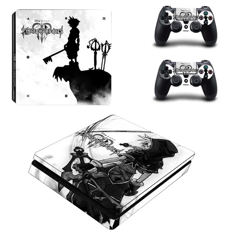 Тонкие наклейки PS4 Kingdom Hearts 3 PS 4 Play station 4 тонкие Стикеры для playstation 4 Slim консоль и контроллер - Цвет: YSP4S-0152