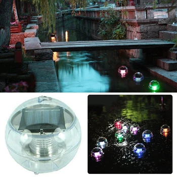 

LED outdoor Swimming pool party waterproof solar light multicolor variable water float lamp Party garden pond garden night light