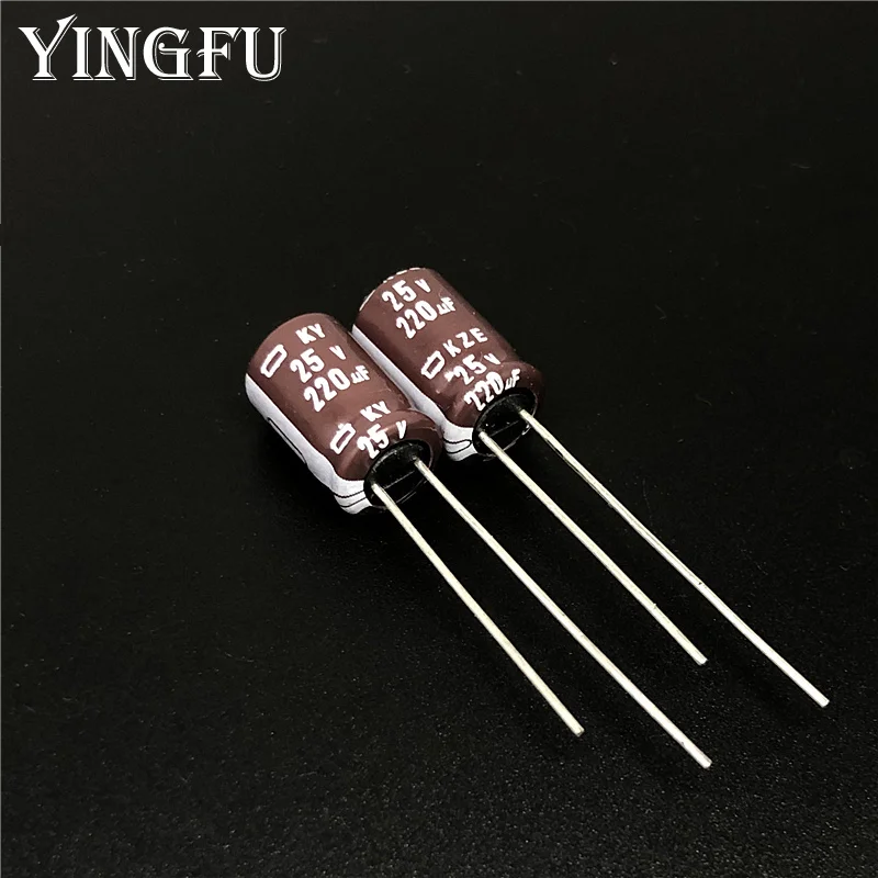 50 шт. 220 мкФ 25 в NIPPON NCC KY KZE серии 8x12 мм низкое сопротивление 25V220uF алюминиевый