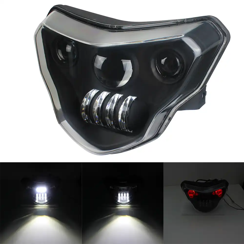 Led Headlight Assembly Replacement With Red Devil Eye For Bmw G310gs G310r 17 18 Aliexpress