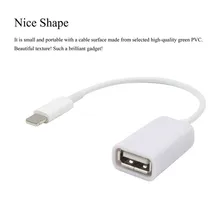 Горячий мобильный телефон USB адаптер кабель подключения к наушникам с USB флэш-диск телефон OTG адаптер для iPhone 8 белый