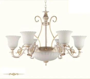 

HAIXIANG Euro Glass Chandelier Pendant Lights Ceiling Lamp Fixtures Zinc Alloy Lighting Fixtures