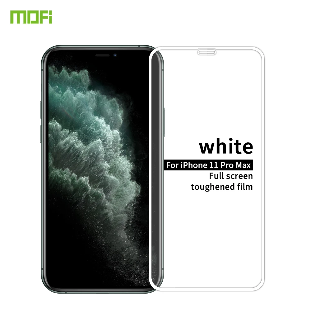 Для iphone 11 pro макс. закаленное стекло Оригинальный MOFI Полное покрытие экрана