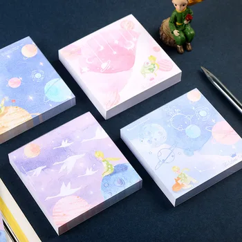 

100pc Meet The Little Prince Series Star Memo Pad Deco Sticky Notes Diary Kawaii Planner Scrapbooking Stationery School Supplies