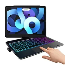 5,1 Bluetooth-клавиатура для iPad pro 11 "2020 /iPad Air 4 10,9", вращающаяся на 360 градусов клавиатура с подсветкой и держателем для карандашей 5,1 Bluetooth-клавиатура для iPad pro 11 "2020 /iPad Air 4 10,9", вращающаяся на 360 градусов клавиатура с подсветкой и держателем для карандашей
