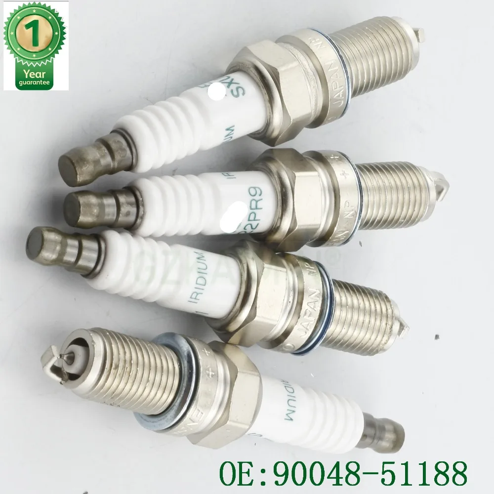 Комплект 4X иридиевая Свеча зажигания oem 90048-51188 ZXU22PR11 для Toyota Vois Passo Sette BB Rush