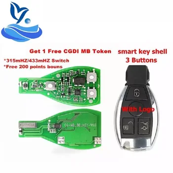 

CG CGDI MB BE KEY Work Till FBS3 315MHZ/433MHZ Get 1 Free Token for CGDI MB With Smart Key Shell 3 Button Logo