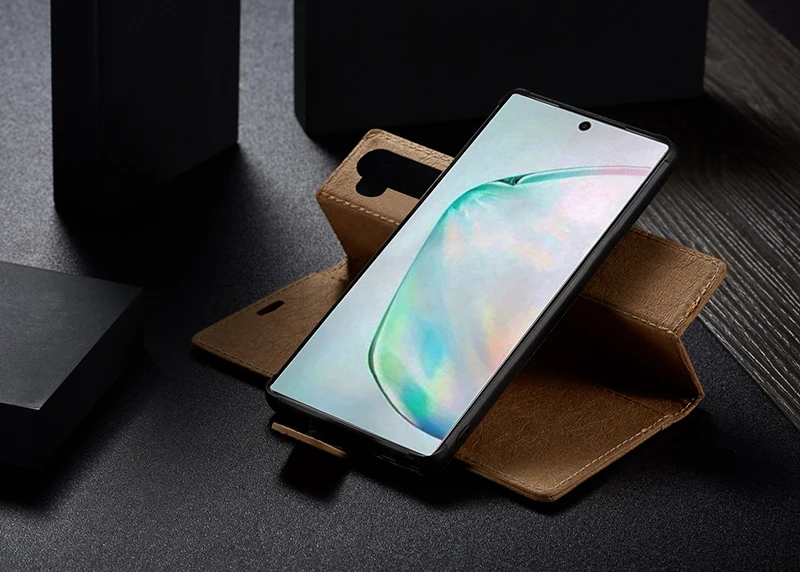 WHATIF чехол для samsung Galaxy S10 S9 S8 Note10 Plus Note 10 9 8 откидная крышка съемная крафт-бумага кожаный бумажник чехол