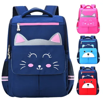 

2020 Cartoon Nylon Children Backpacks kindergarten cat Schoolbag Animal Kids Backpack Children School Bags Girls Boys Backpacks