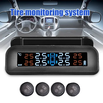 

Car Tire Pressure Monitoring System Solar Power Wireless TPMS Real-time Displays XR657