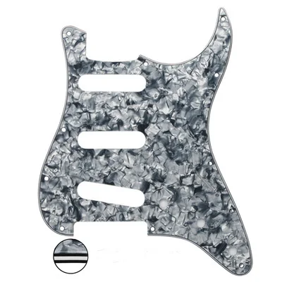 Звукосниматель для гитары SSS с одной катушкой Alnico 5 Электрическая Гитара Pickguard проводка - Цвет: 1