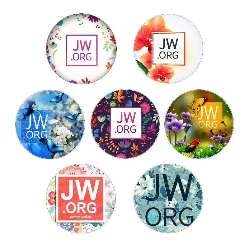 

JW.ORG Picture 12mm/16mm/18mm/20mm/25mm Round Photo Glass Cabochon Demo Flat Back Making Findings 10pcs/lot