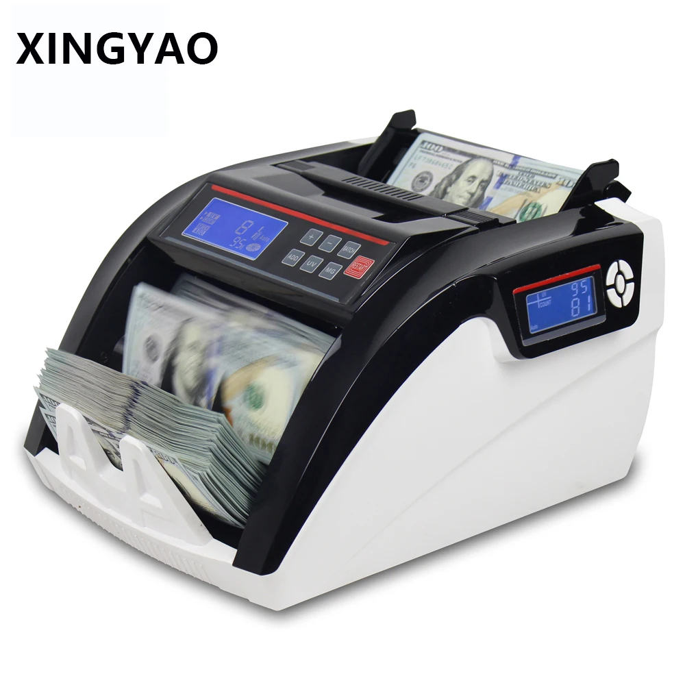 

Счетчик банкнот XINGYAO 5800D UV/3MG, ЖК-дисплей с 3 магнитами, мультивалютный