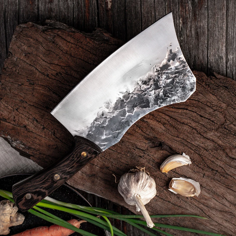 Liang Da Stainless Steel Bone Chopping Knife Handmade Forged Meat Bone  Cleaver Vegetables Chinese Chef Slicing Kitchen Knife - Kitchen Knives -  AliExpress