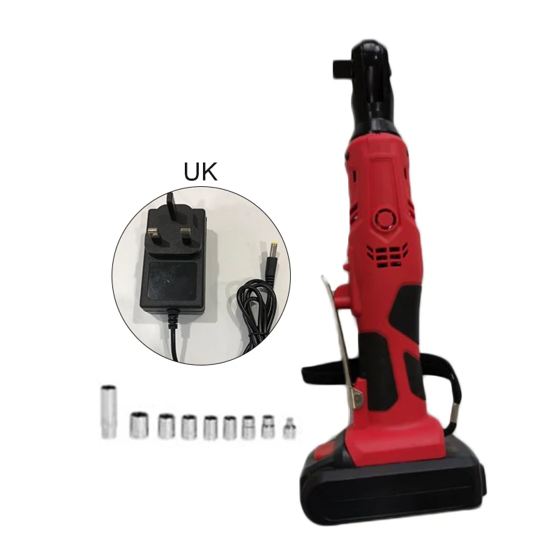 

12V Ratchet Wrench & Charger Socket 3/8 Cordless Electric Ratchet Kit W/ Battery
