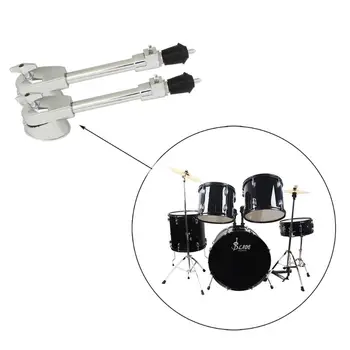 

One Pair 2 pcs Professional Drum Leg Bass Drum Spurs Legs with Skid-resistant Rubber Feet Percussion Instrument Accessories
