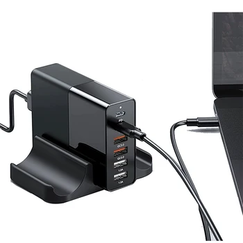 

75W QC3.0 USB Desktop Charger 4/5/6 Port Smart Charger Multifunctional Charger For Mobile Phone Tablet Intelligent Fast Charge