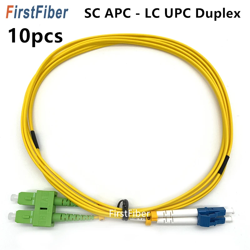 1M SC-LC Duplex 9//125 Singlemode Fiber Optic Patch Cable Cord Jumper Yellow New