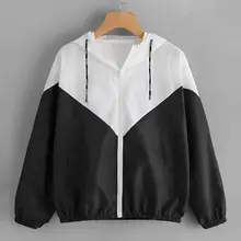 Женская куртка с длинными рукавами в стиле пэчворк, тонкие облегающие костюмы с капюшоном, на молнии, карманы, спортивное пальто, куртки для езды на открытом воздухе, пальто, одежда