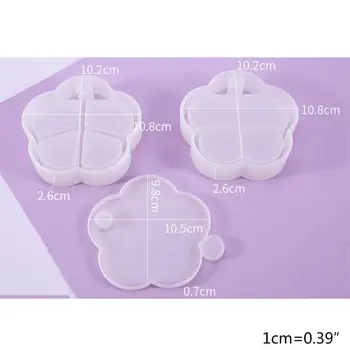 

Crystal Epoxy Resin Mold Rotating Overlapping Multi-layer Jewelry Box Mould Tool N0HE