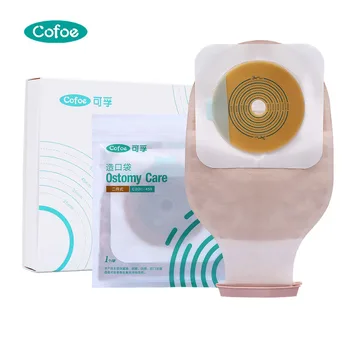 

Cofoe Ostomy bag Two-piece System Disposable stoma Ostomy Use Bags Pouch for Stoma Care Ileostomy 60mm Cut Size Beige Cover