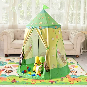 

140CM Kids Play Tent Ball Pool Tent Boy Girl Princess Castle Portable Indoor Outdoor Baby Play Tents House Hut For Kids Toys