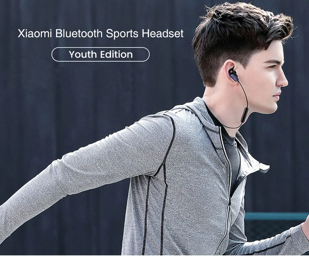 Original Xiaomi Mi Sports Bluetooth Headset Earphone Youth Edition Bluetooth 4.1 With Microphone IPX4 Waterproof Long Standby (1)