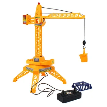 

New crane model control building tower crane simulation model children educational toy pretend Christmas gift baby toy