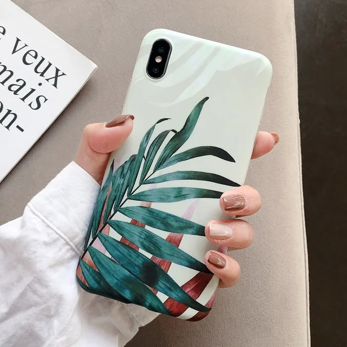 Style 4 Ретро цветной цветочный чехол для телефона iphone XR XS Max X 6 6S 7 8 Plus, летний матовый мягкий чехол IMD с цветами - Цвет: Style 4