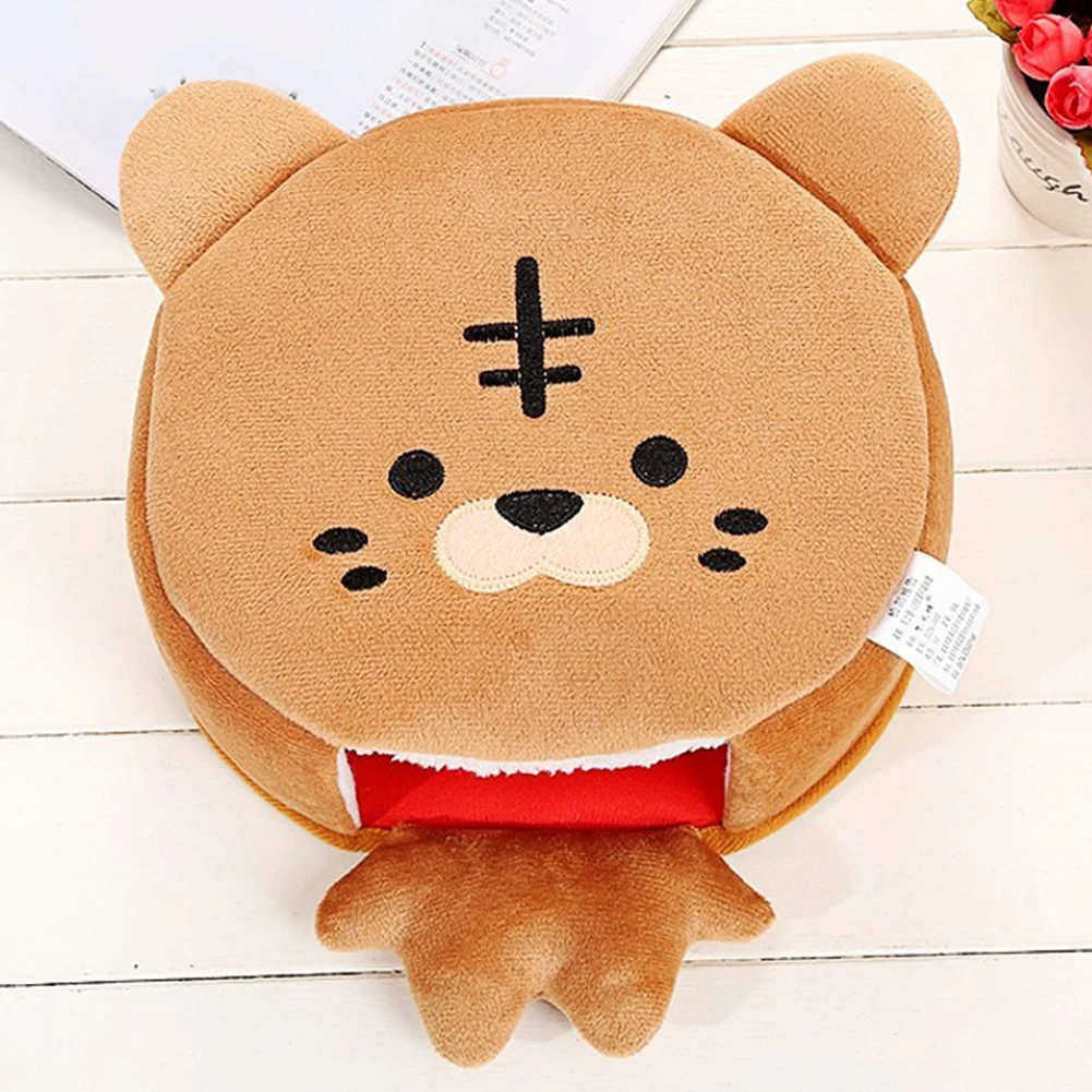 Tiger MEW USB Коврик для мыши с подогревом, зимний теплый коврик для мыши, толстая мультяшная плюшевая грелка для рук, предотвращающая замерзание рук - Цвет: Tiger