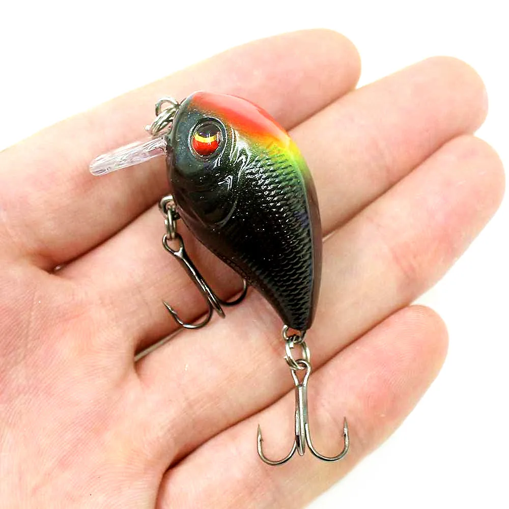3 Crank Fishing Lure 4.5cm 7.4g Isca Artificial Hard Bait Bass Crankbait Lures Topwater Crazy wobblers Pesca Fishing Tackle 3D Eye - Цвет: 3