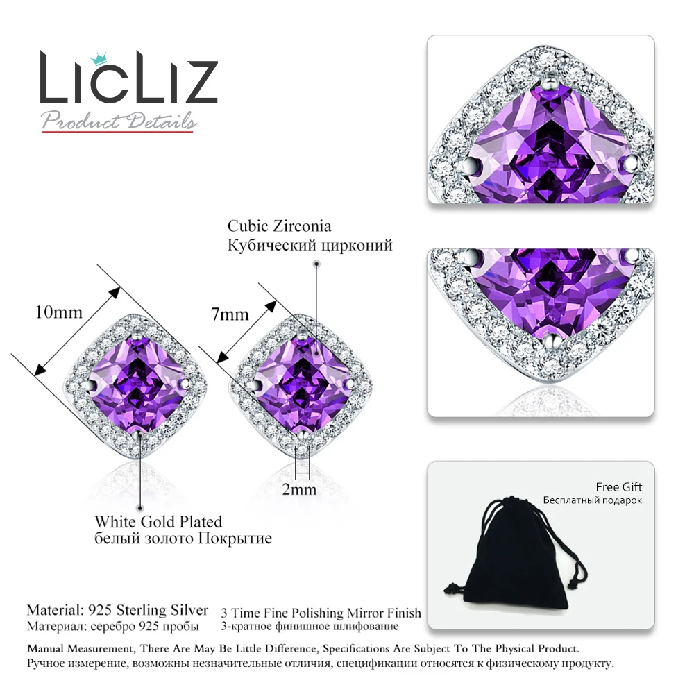 Женские серьги гвоздики из серебра 925 пробы с фианитом|stud earrings|earrings forearrings for women |