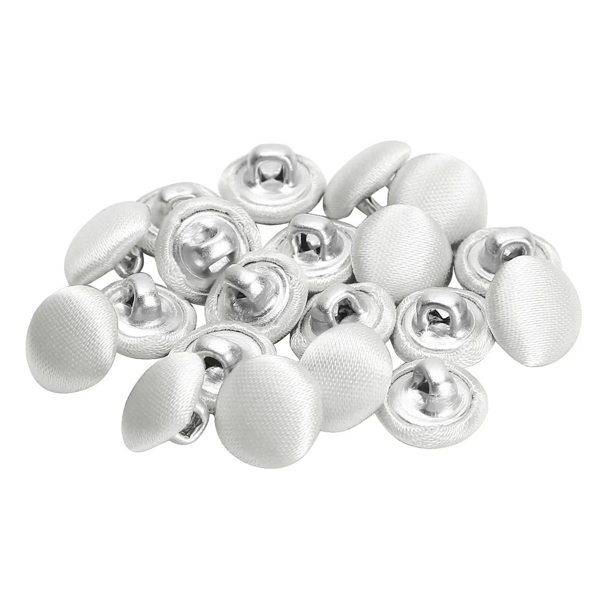 

20 10mm Botones DIY Smooth Satin Covered Metal Shank Buttons US Stock Sewing Fasteners for Tuxedo Suits Bridal Gowns Decoration