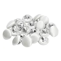 20 10mm Botones DIY Smooth Satin Covered Metal Shank Buttons US Stock Sewing Fasteners for Tuxedo Suits Bridal Gowns Decoration 1