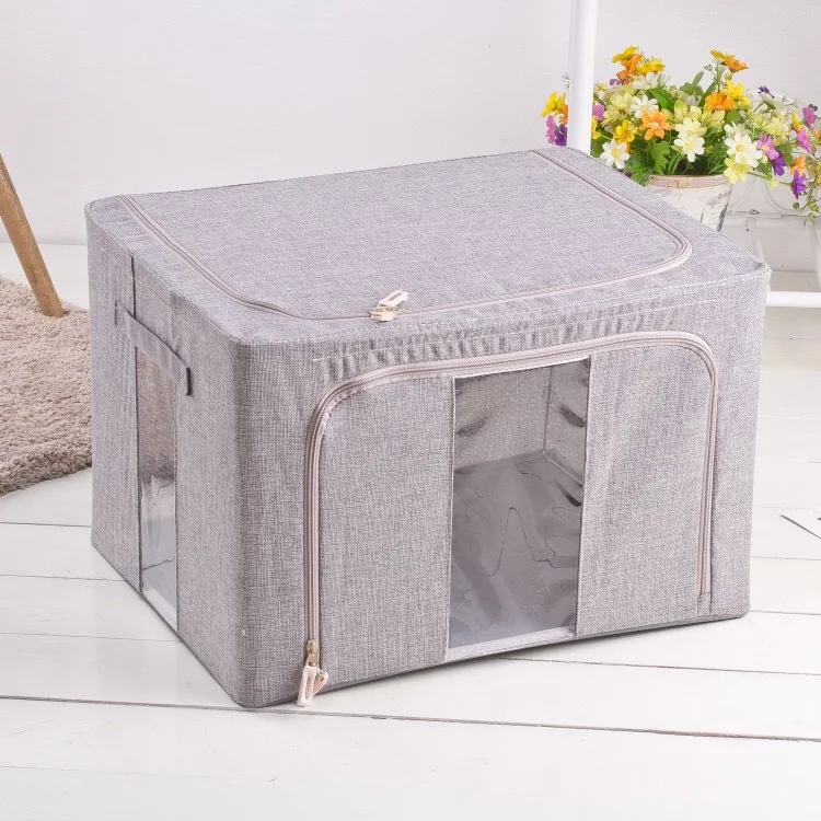 

Manufacturers Storage Box Steel Frame Finishing Box New Style Oxford Cloth Storage Box Folding tie jia xiang 100L