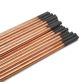 라운드 아크 에어 가우징 카본 로드 바, 용접 DC 가스 가우징 건, 전극 흑연 로드, 납땜 용품, 4-10mm, 5 개