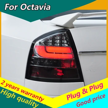 

KOWELL Car Styling For Skoda octavia taillight 2007-2014 For octavia tail lamp led DRL +brake+turn signal +Reversing light