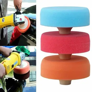 

3pcs Car Foam Polishing Cone Shaped Pads for Wheels Metal Foam Pad Tire Cleaner Accessories