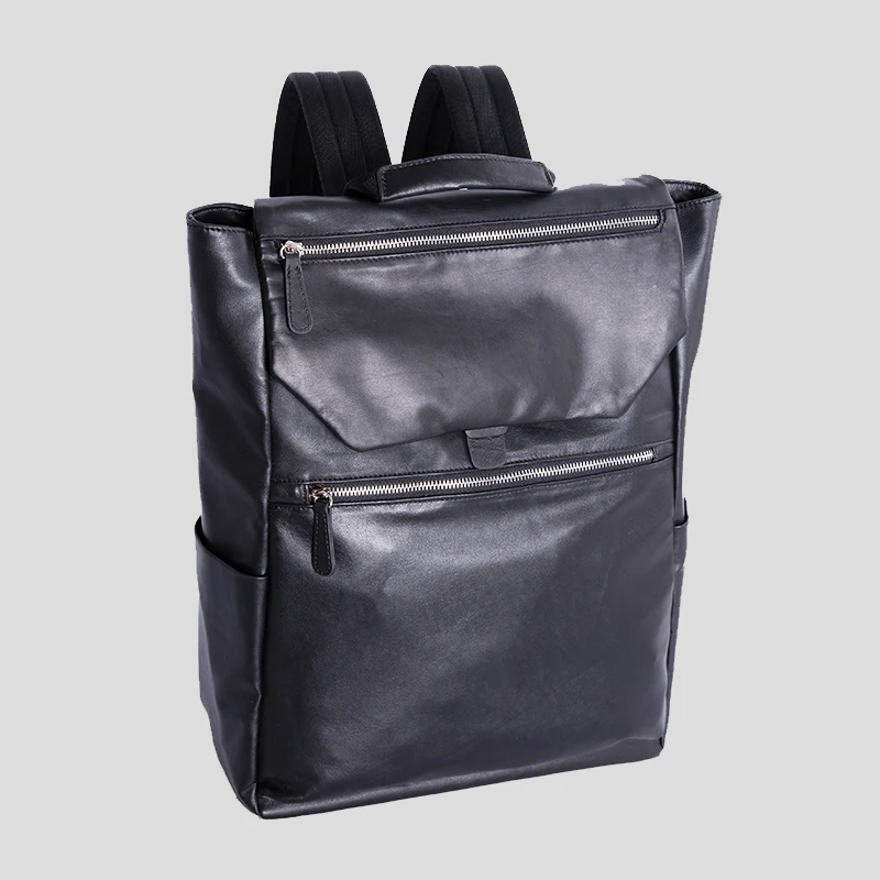 Мужской кожаный рюкзак LANSPACE модный из натуральной кожи повседневная Дорожная