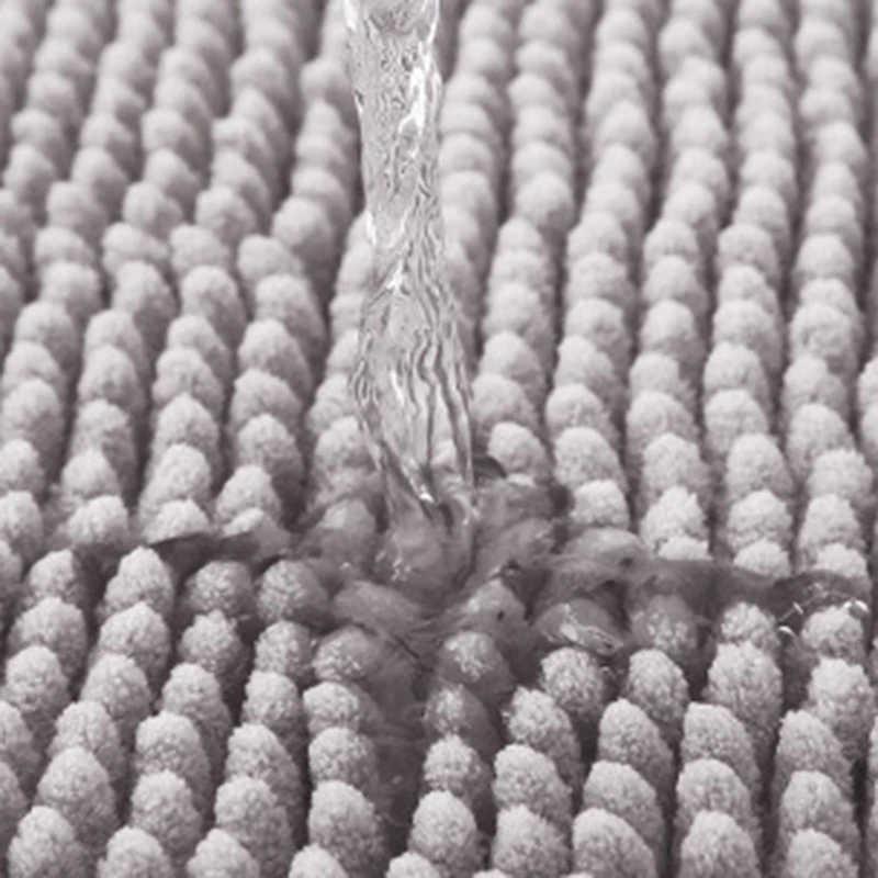 Luxury Chenille Bath Mat, Soft Shaggy and Comfortable, Large Size, Super Absorbent and Thick, Non-Slip, Machine Washable, Perfec
