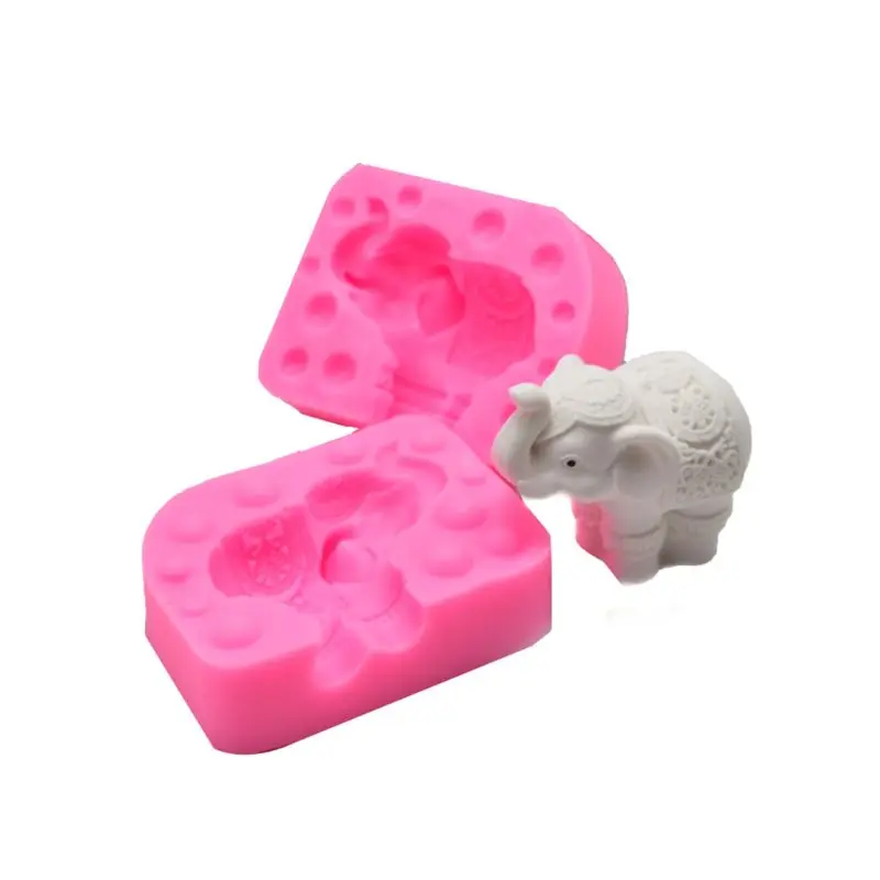 DIY выпечки 3D слон моделирование плесень помадка шоколадное украшение торта ручной работы силиконовые формы для мыла