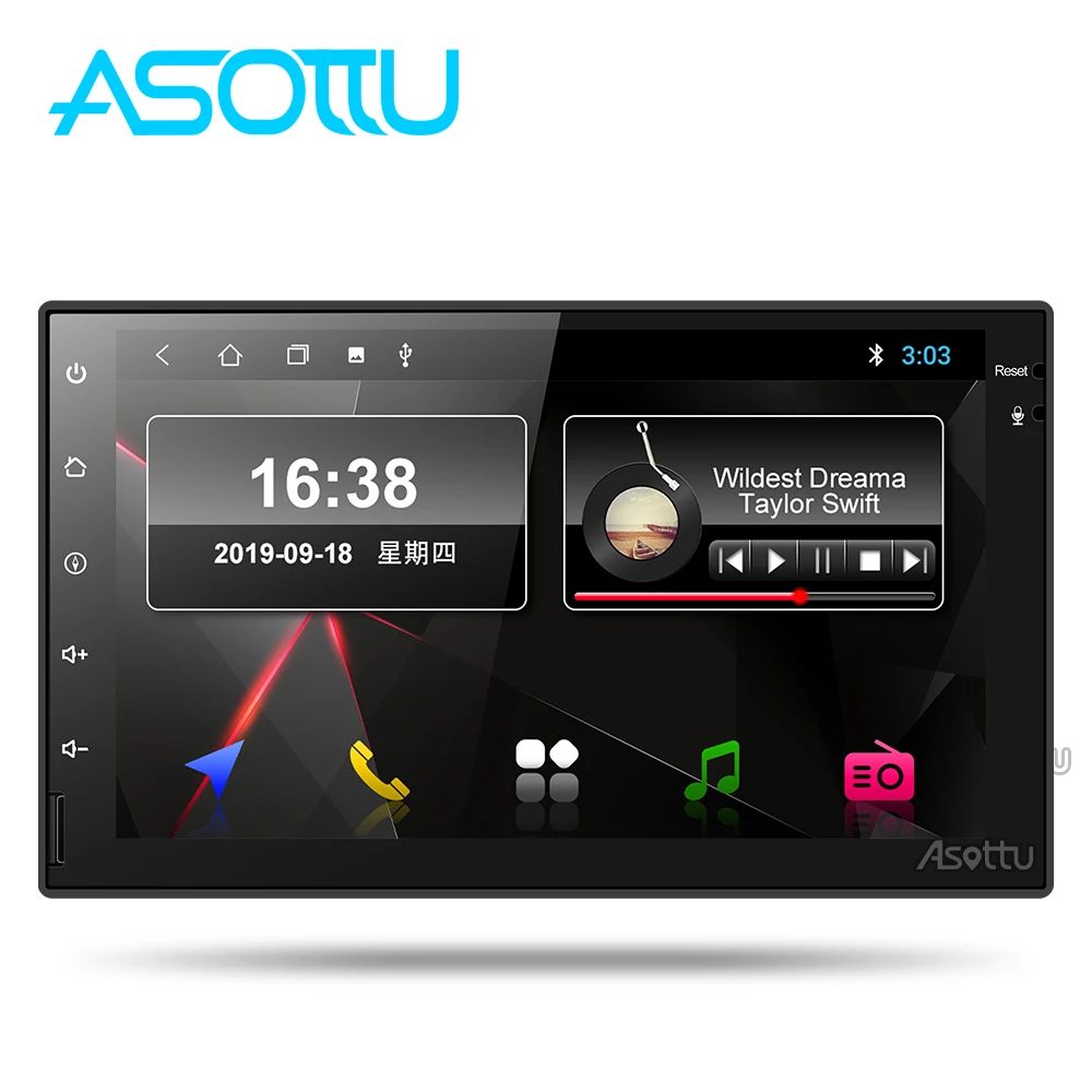Asottu cwd7060 2 г Android 8.1 dvd gps навигация Радио Видео плеер стерео Универсальный DIN радио